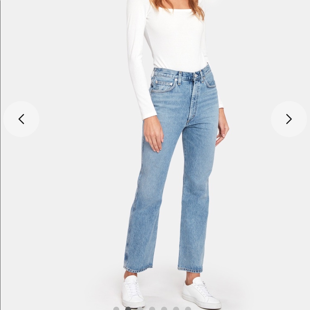 AGOLDE Pinch Waist High Rise Kick Flare Jeans